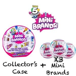 Zuru 5 Surprise Collectors case + 3 Mini Brands